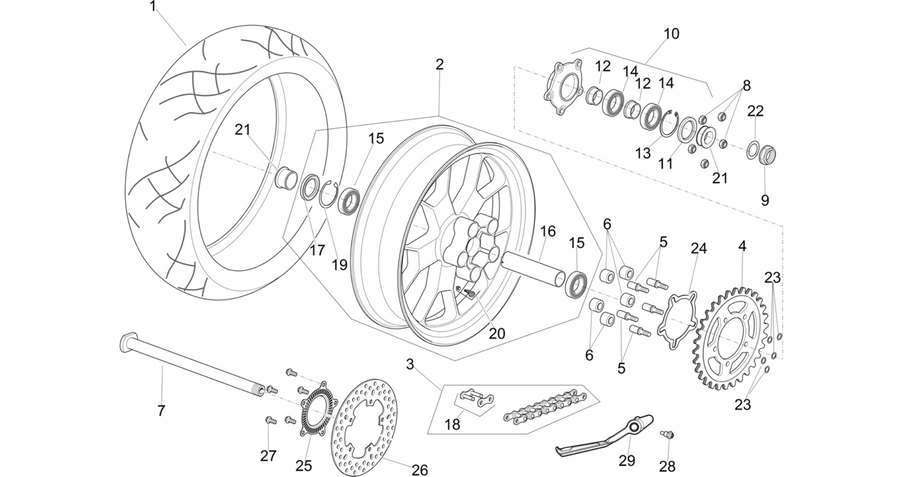 Rear wheel