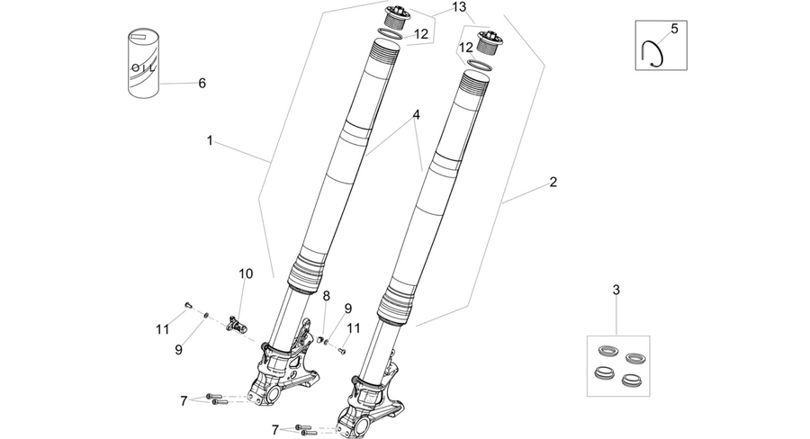 Front fork Ohlins