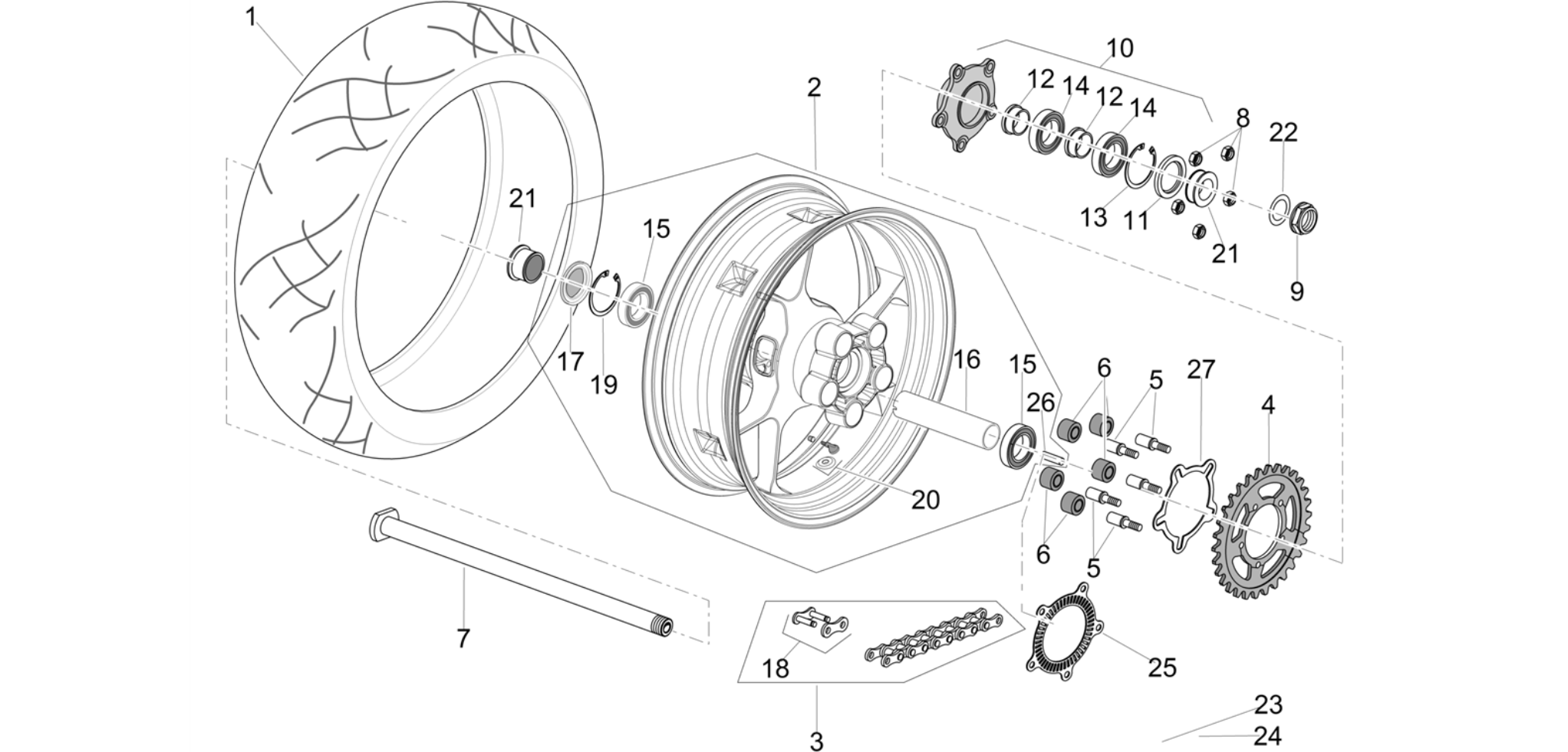 Rear wheel