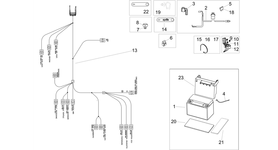 Rear electrical system
