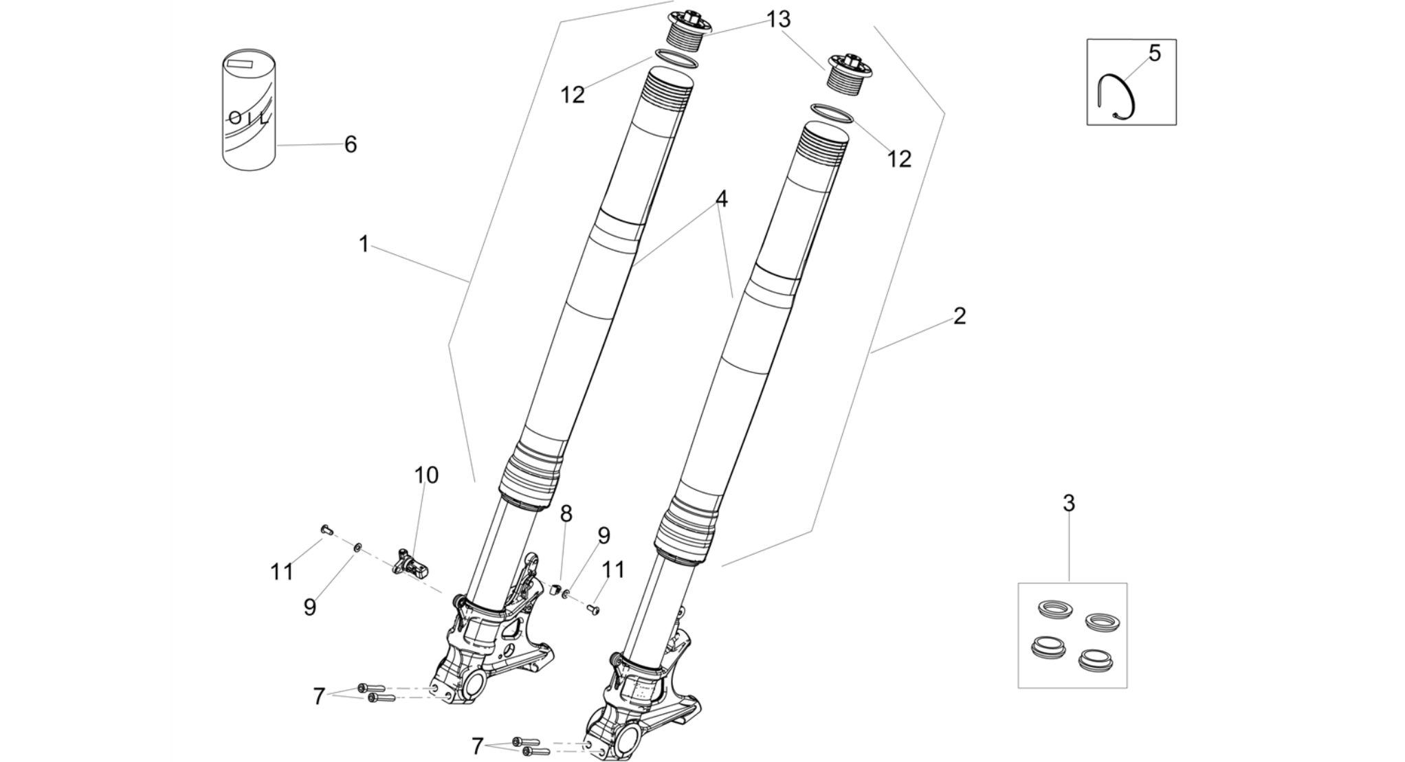 Front fork Ohlins