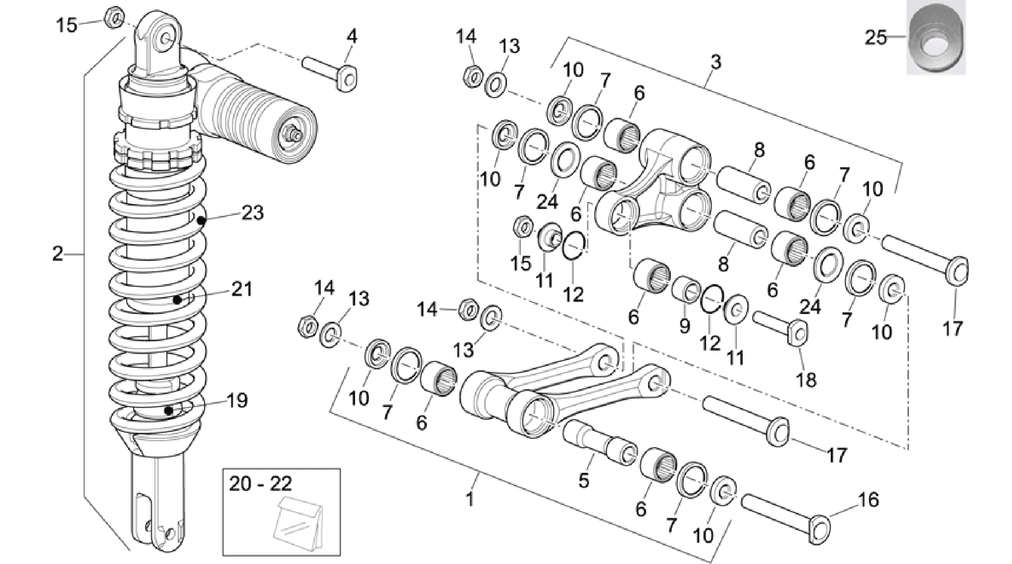 Rear shock absorber