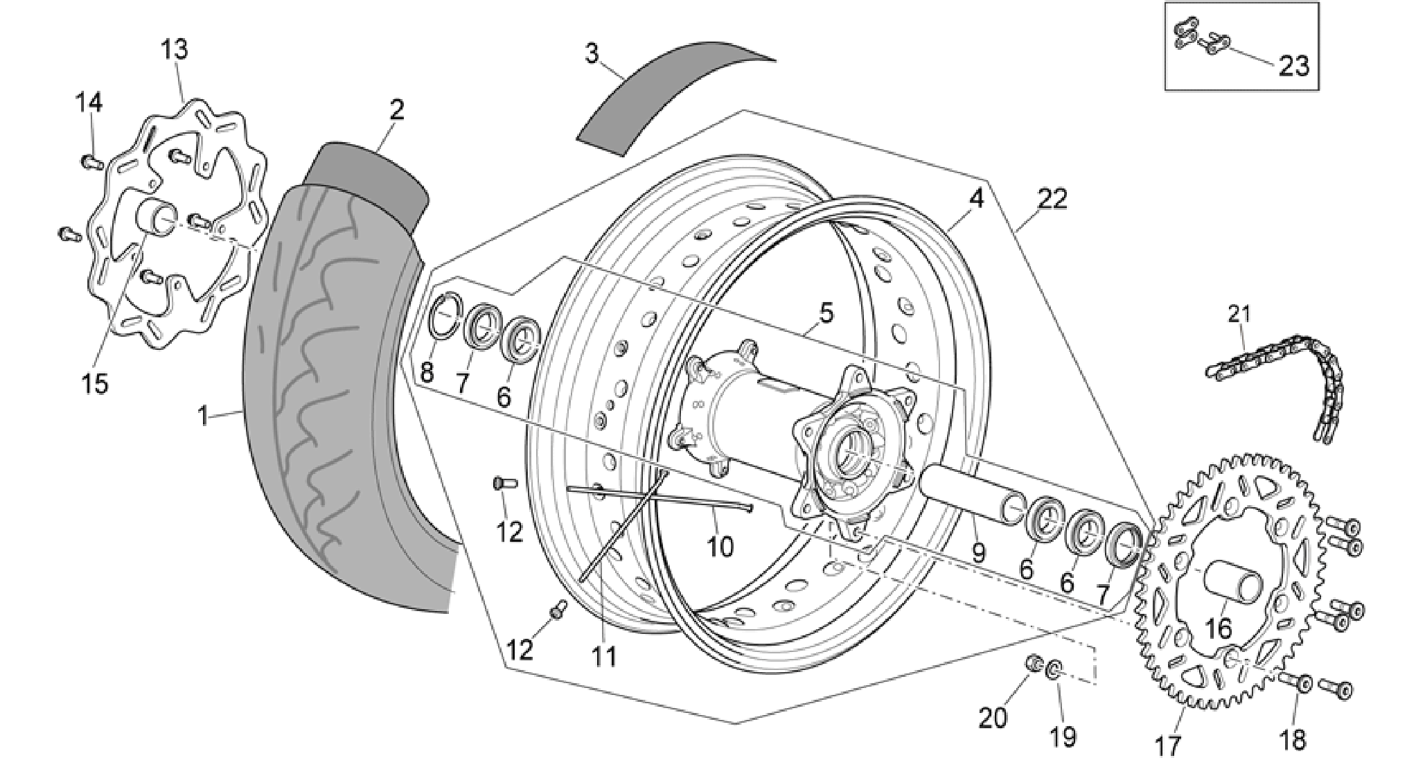 Rear wheel II