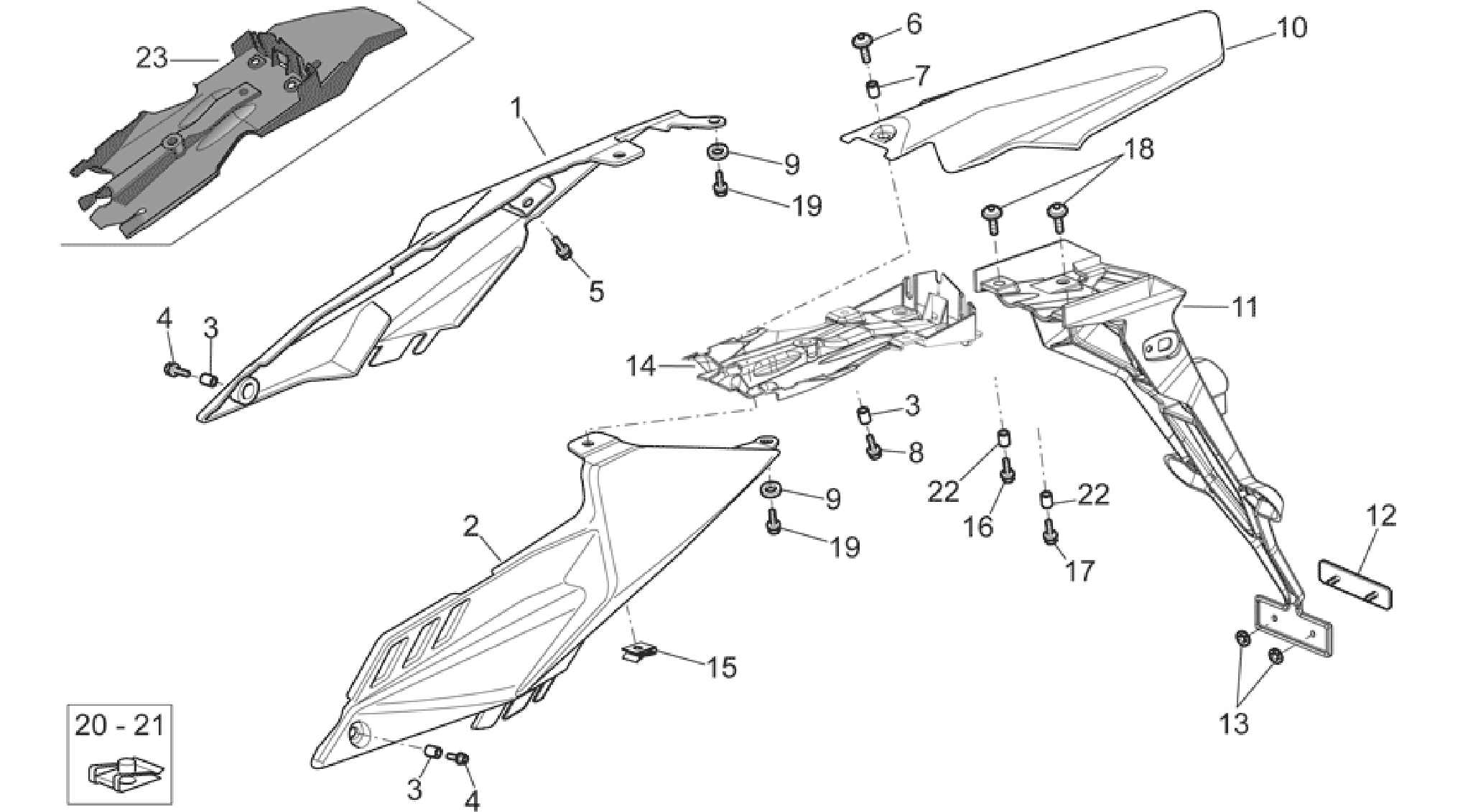 Rear body I