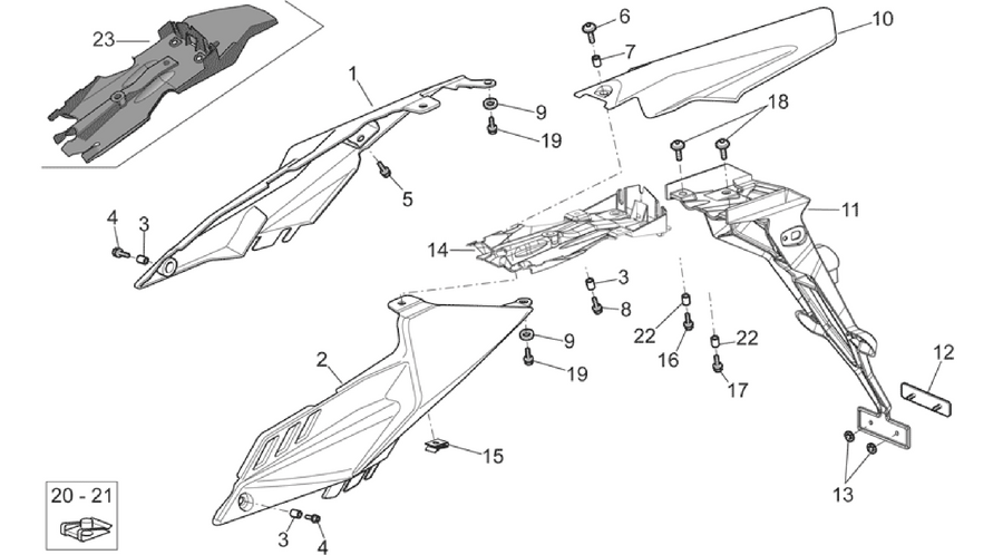 Rear body I