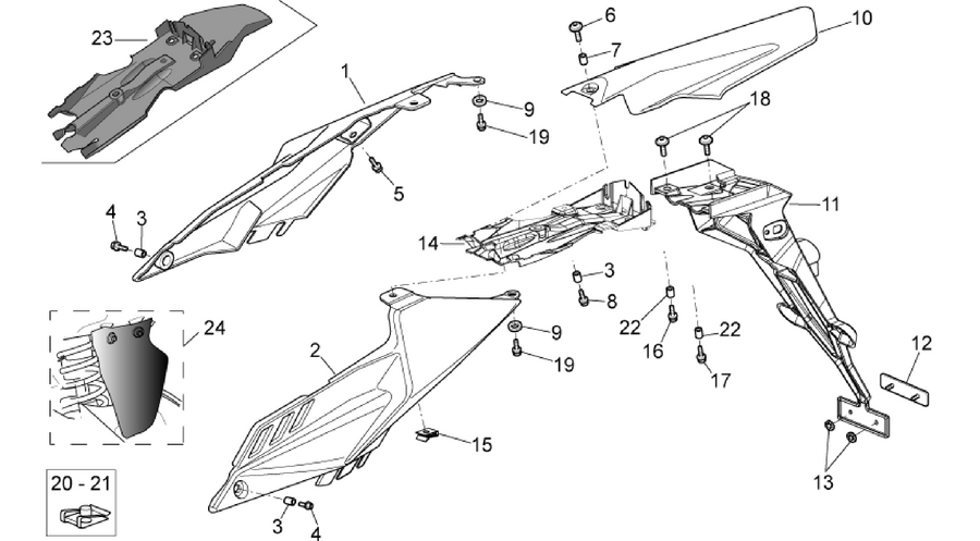 Rear body I