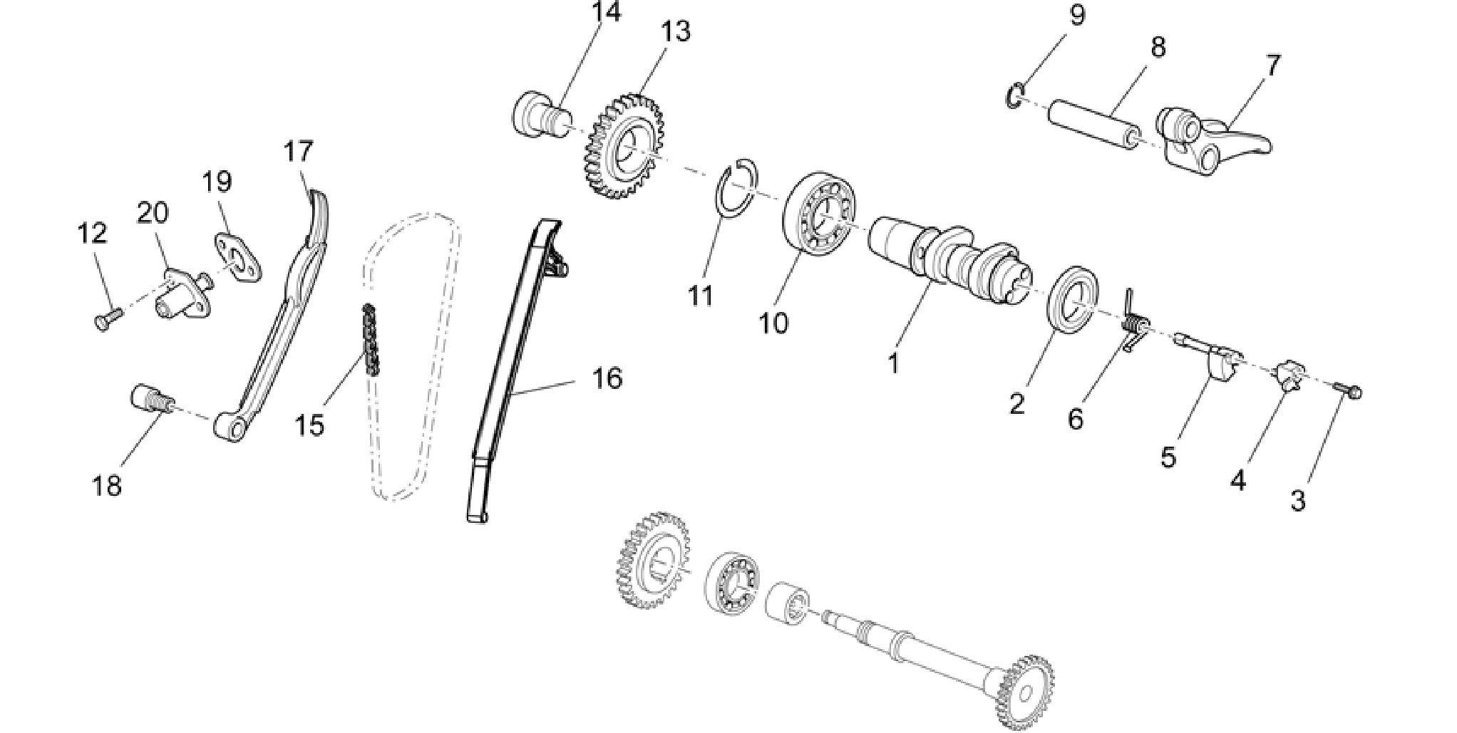 Rear cylinder timing system