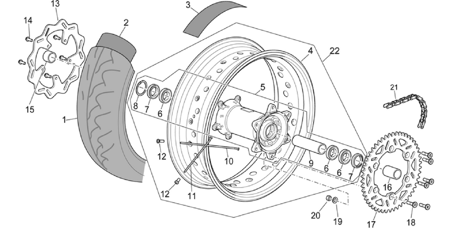 Rear wheel II