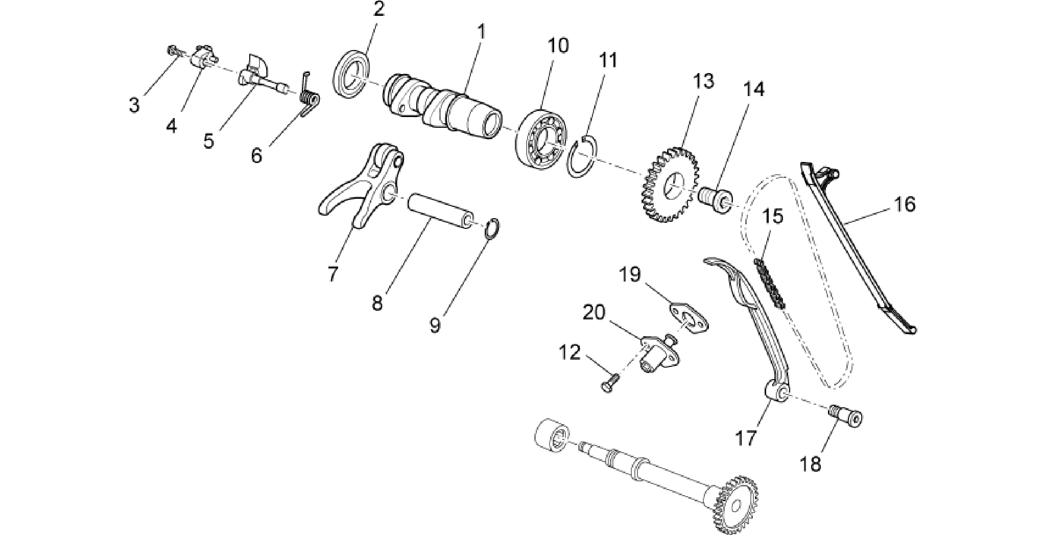 Front cylinder timing system