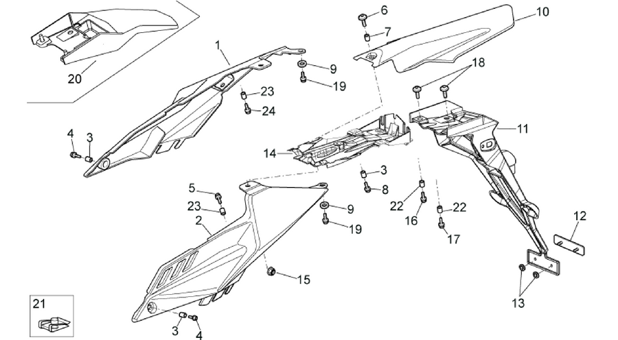 Rear body
