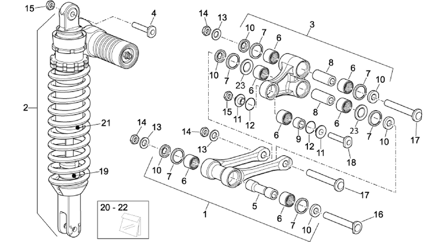 Rear shock absorber