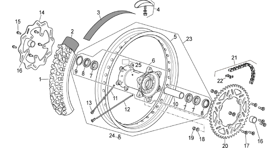 Rear wheel