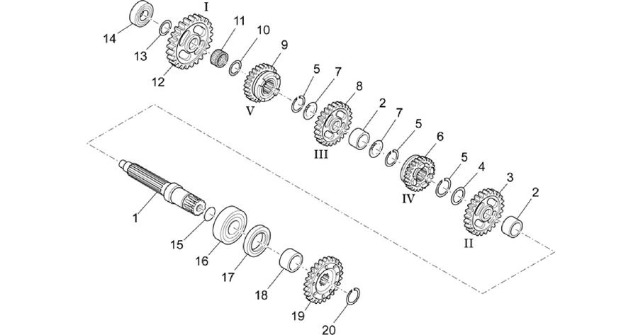 Driven shaft