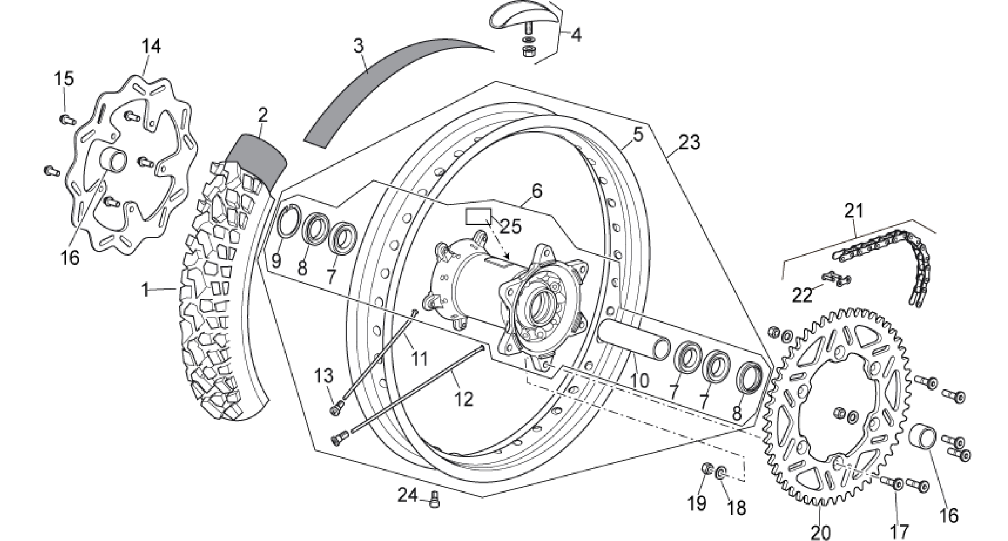 Rear wheel