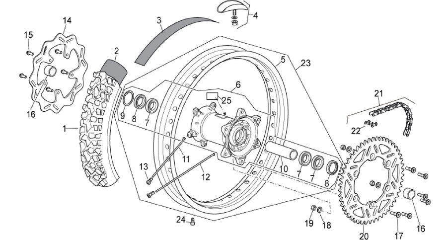 Rear wheel