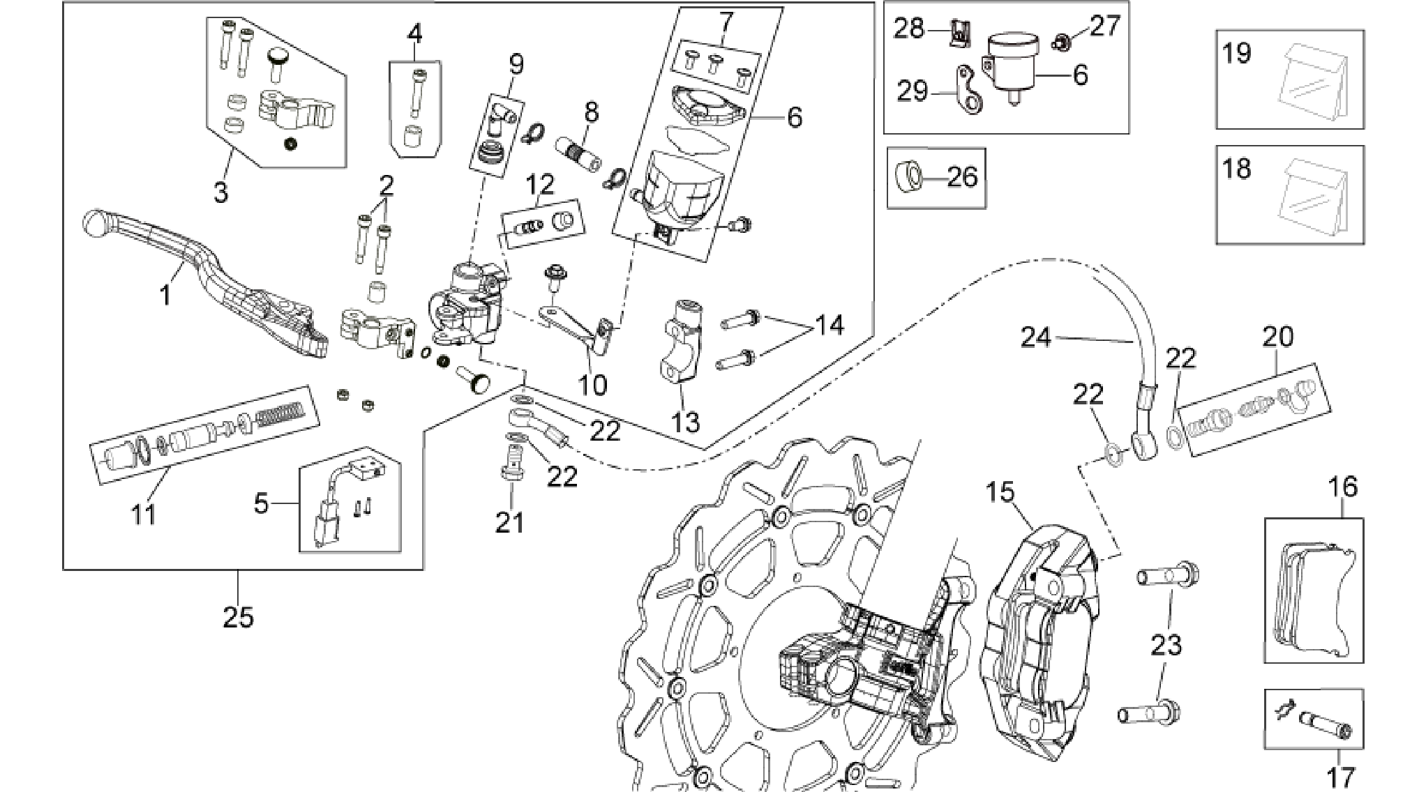 Front brake system