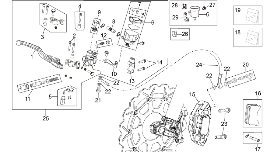 Front brake system