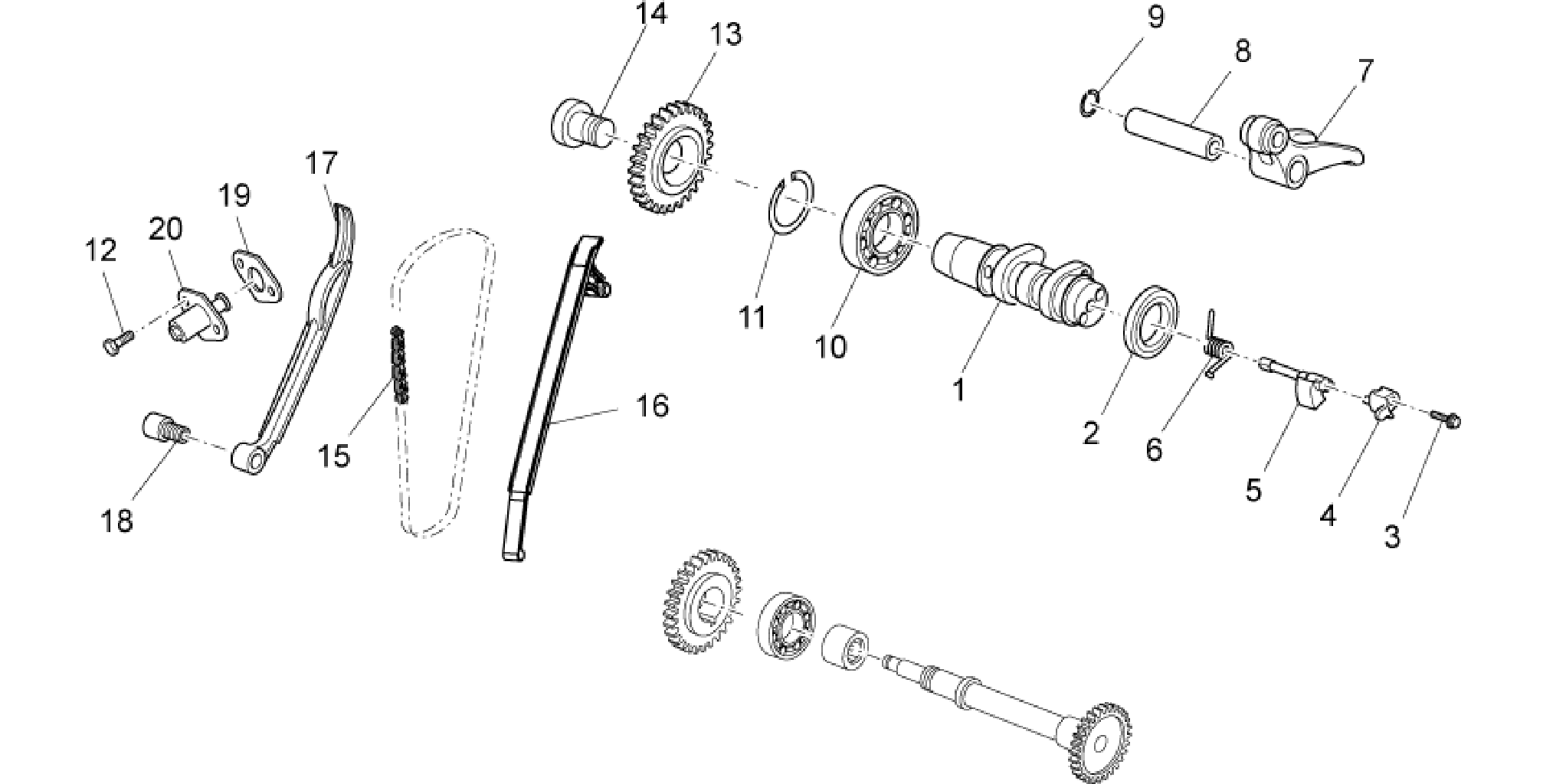 Rear cylinder timing system