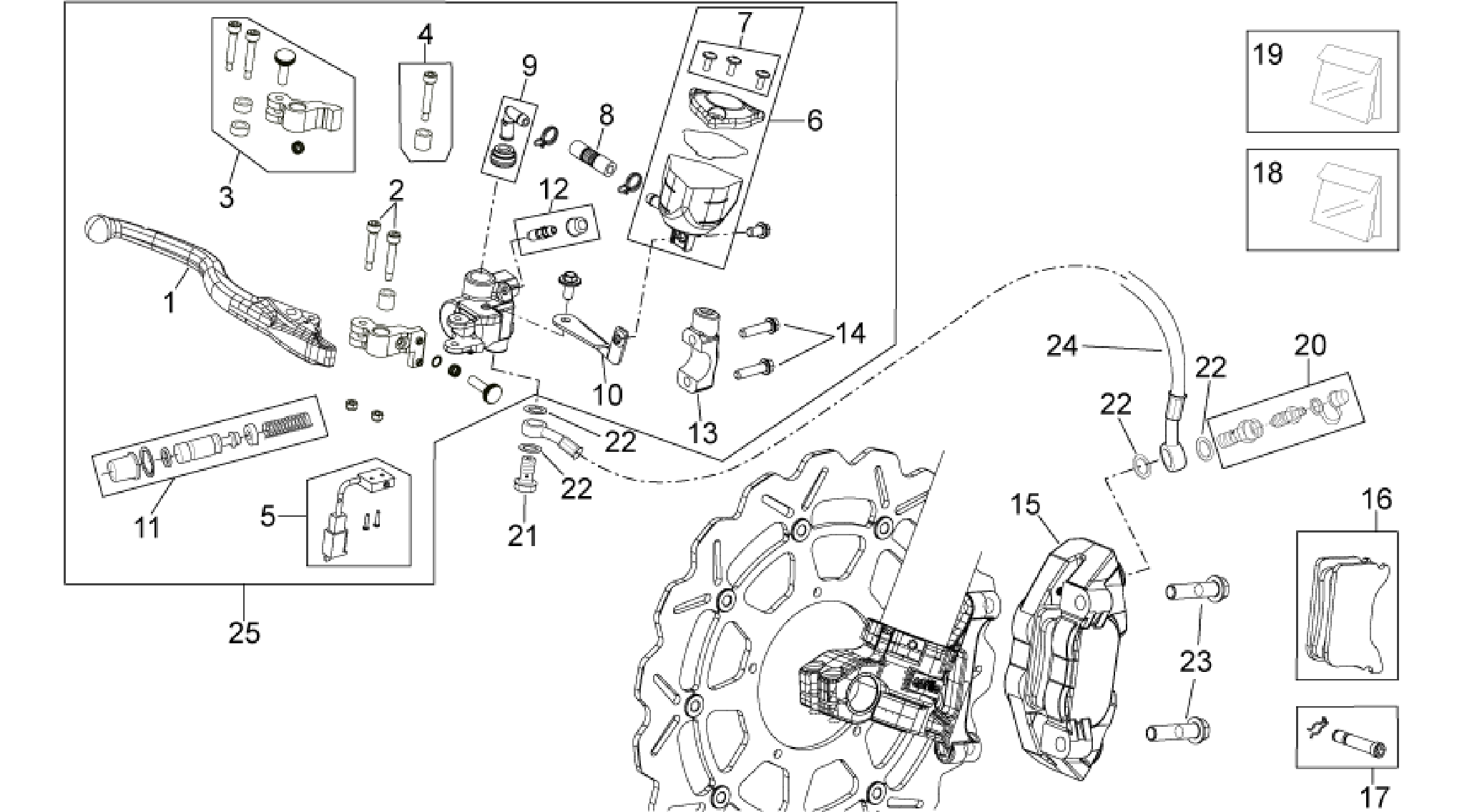 Front brake system I