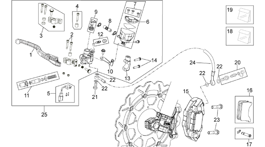 Front brake system I