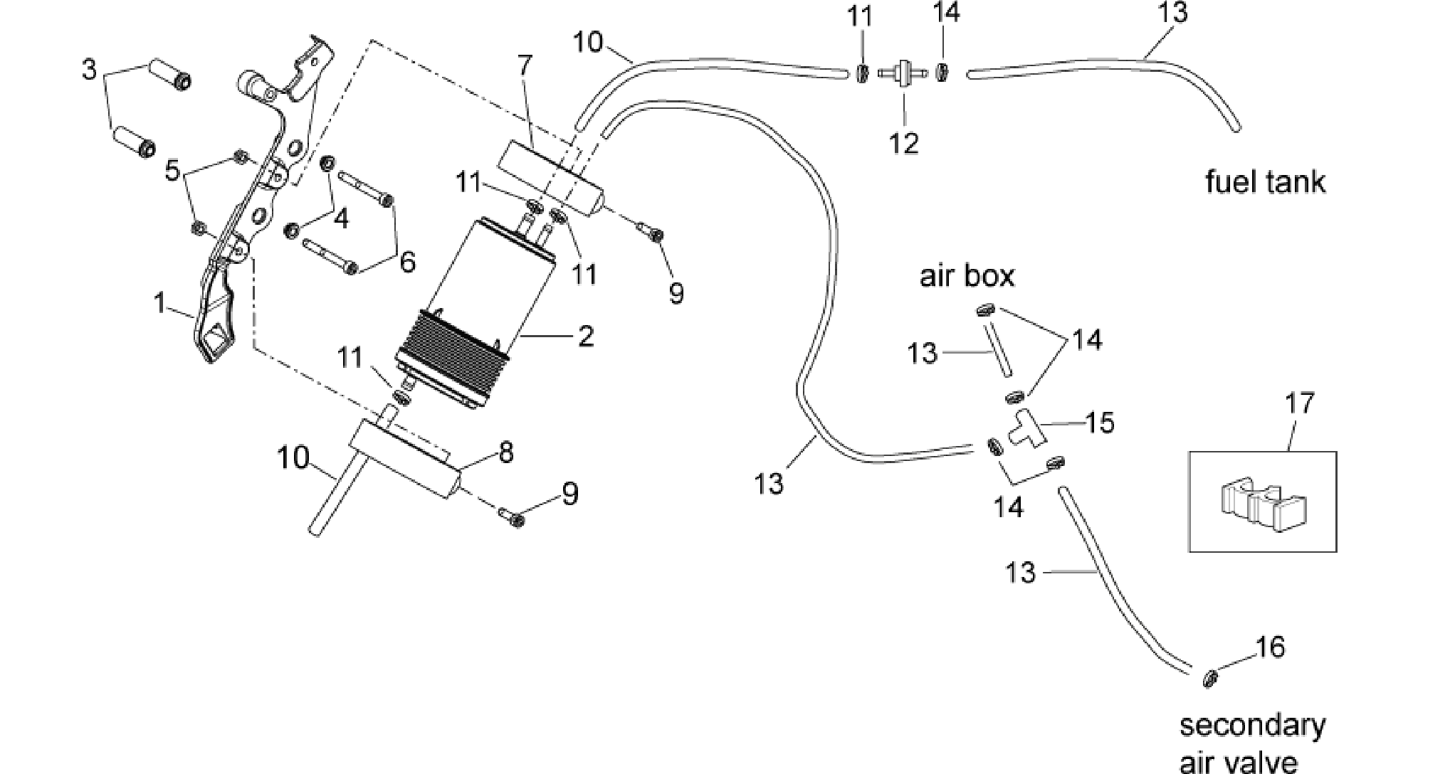 Fuel vapour recover system