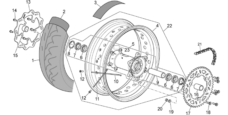 Rear wheel