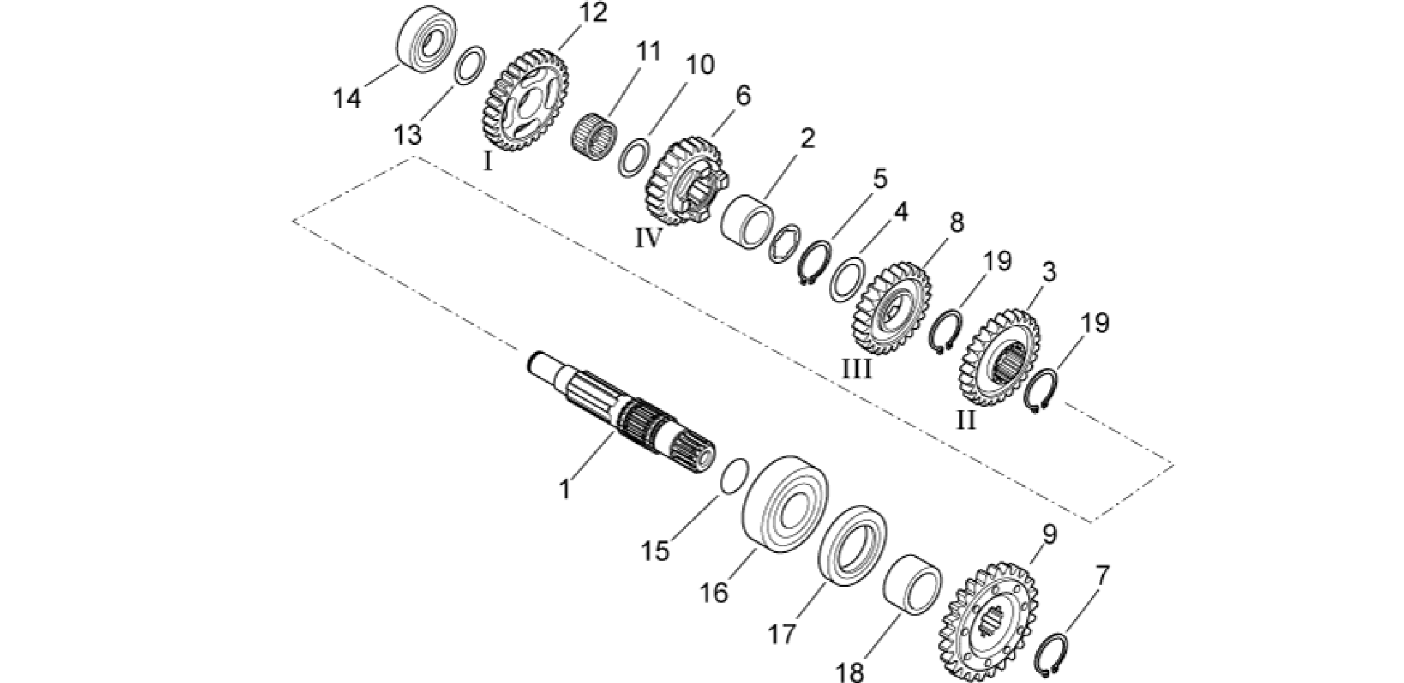 Driven shaft