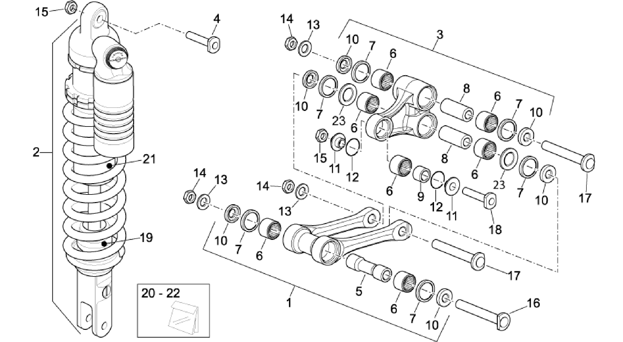 Rear shock absorber