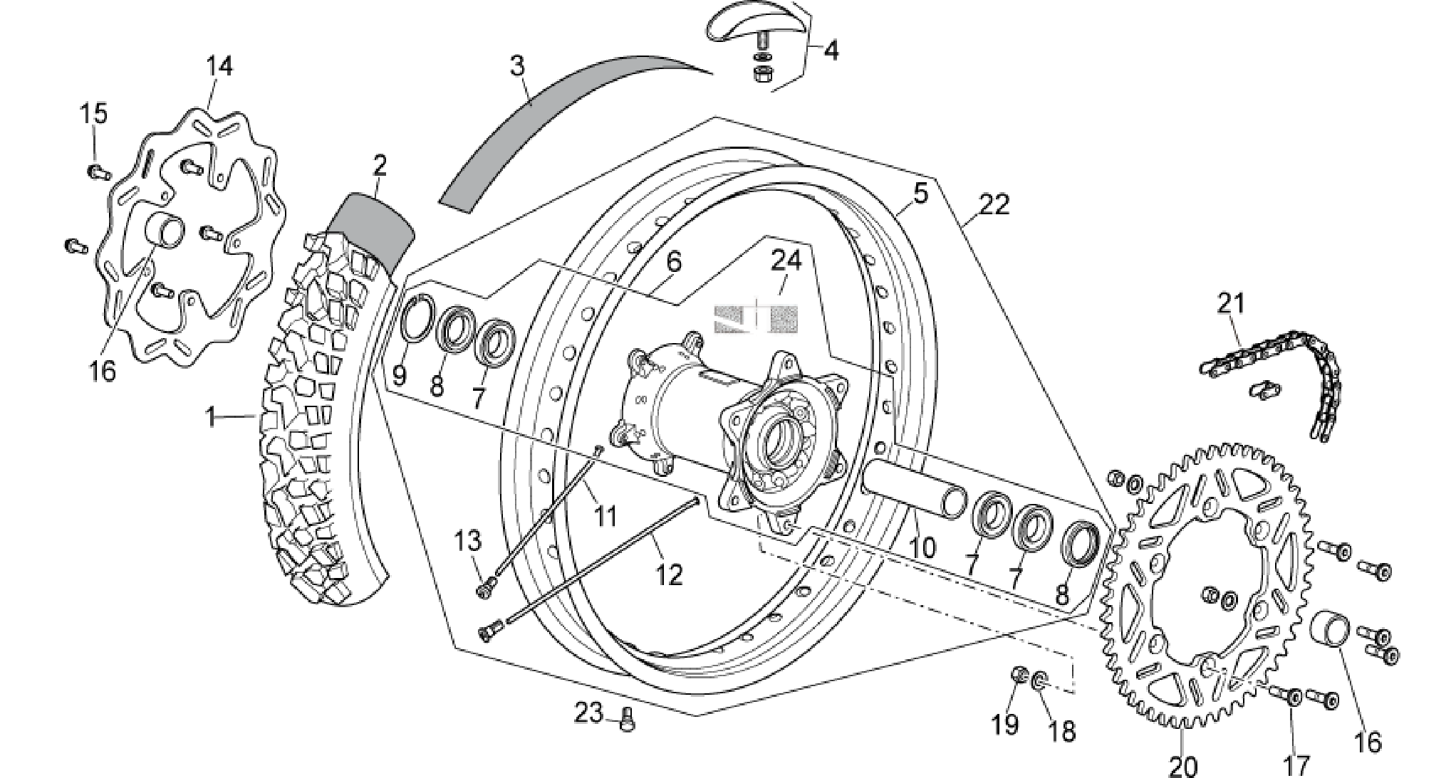 Rear wheel