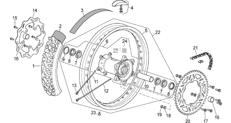 Rear wheel