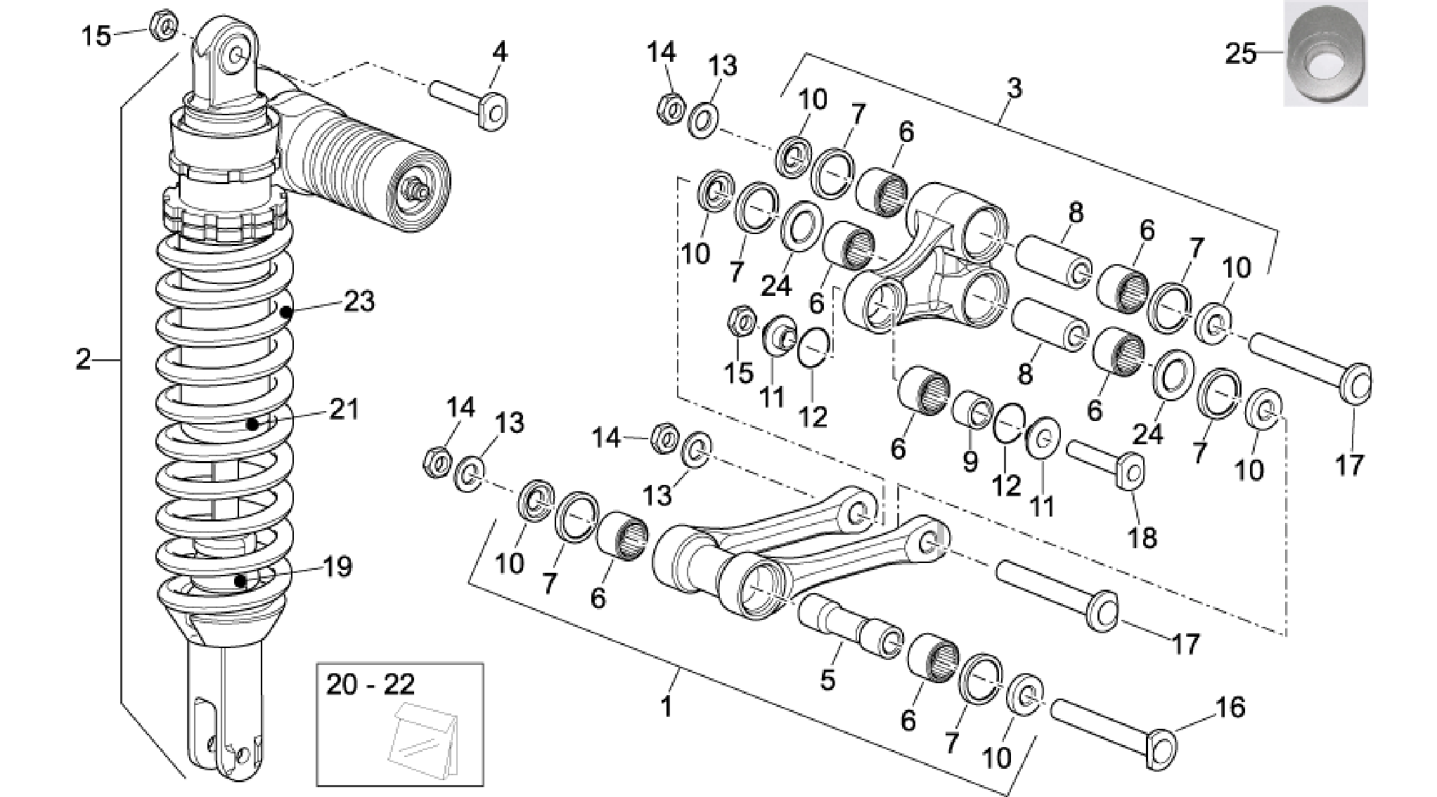 Rear shock absorber