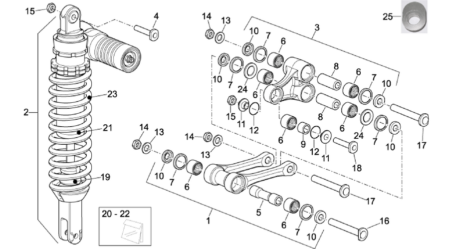 Rear shock absorber