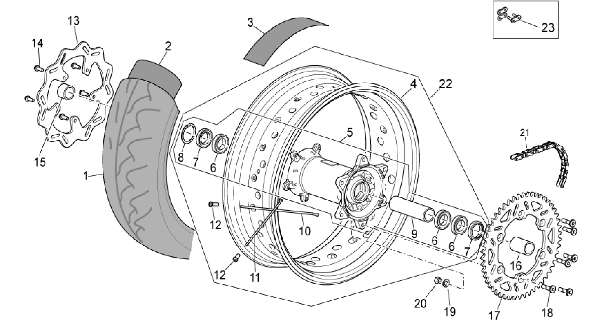 Rear wheel II