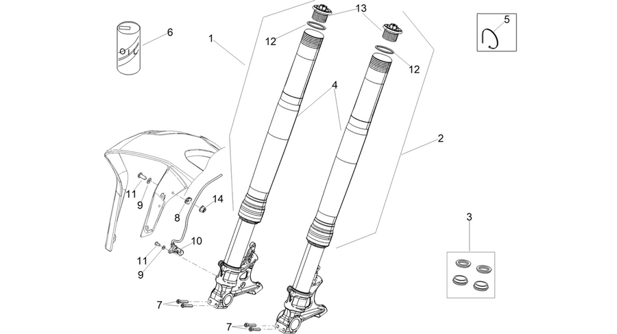 Front fork Ohlins