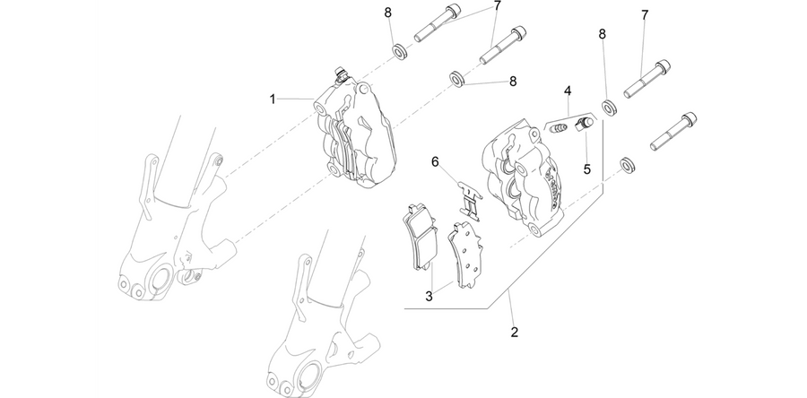 Front brake caliper