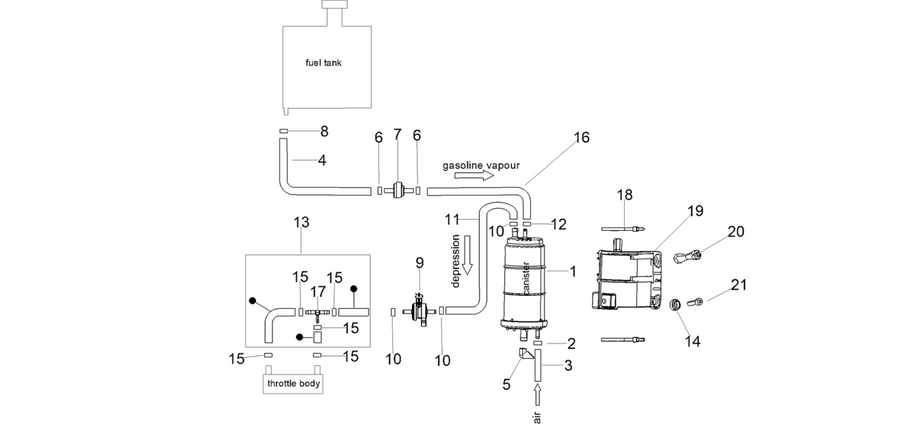 Fuel vapour recover system