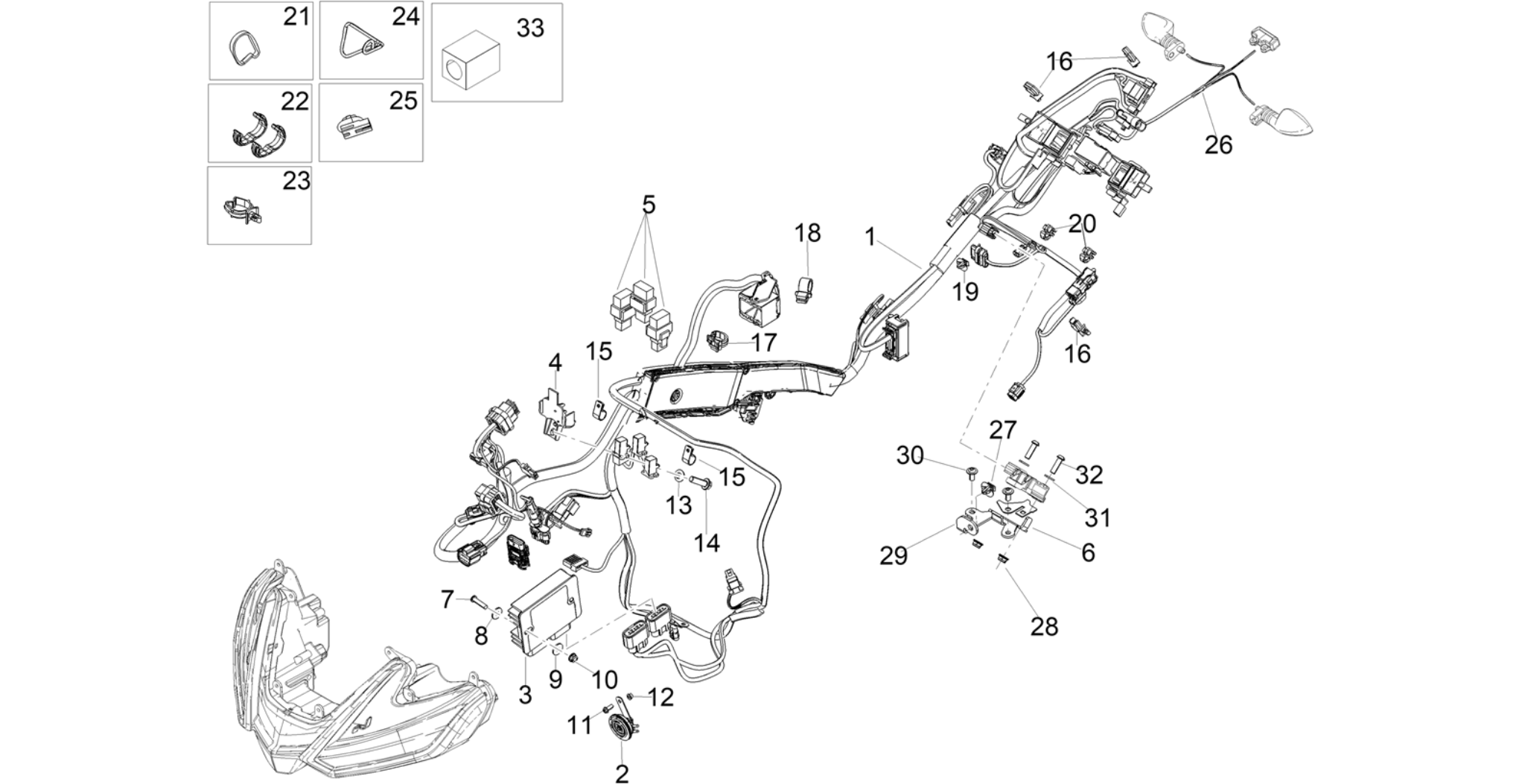 Front electrical system