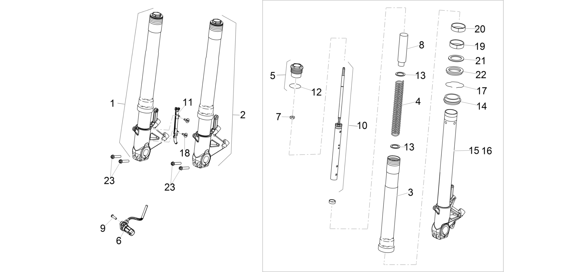 Front fork Sachs