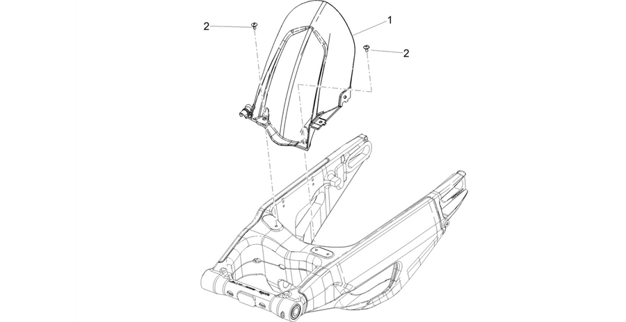 Rear mudguard