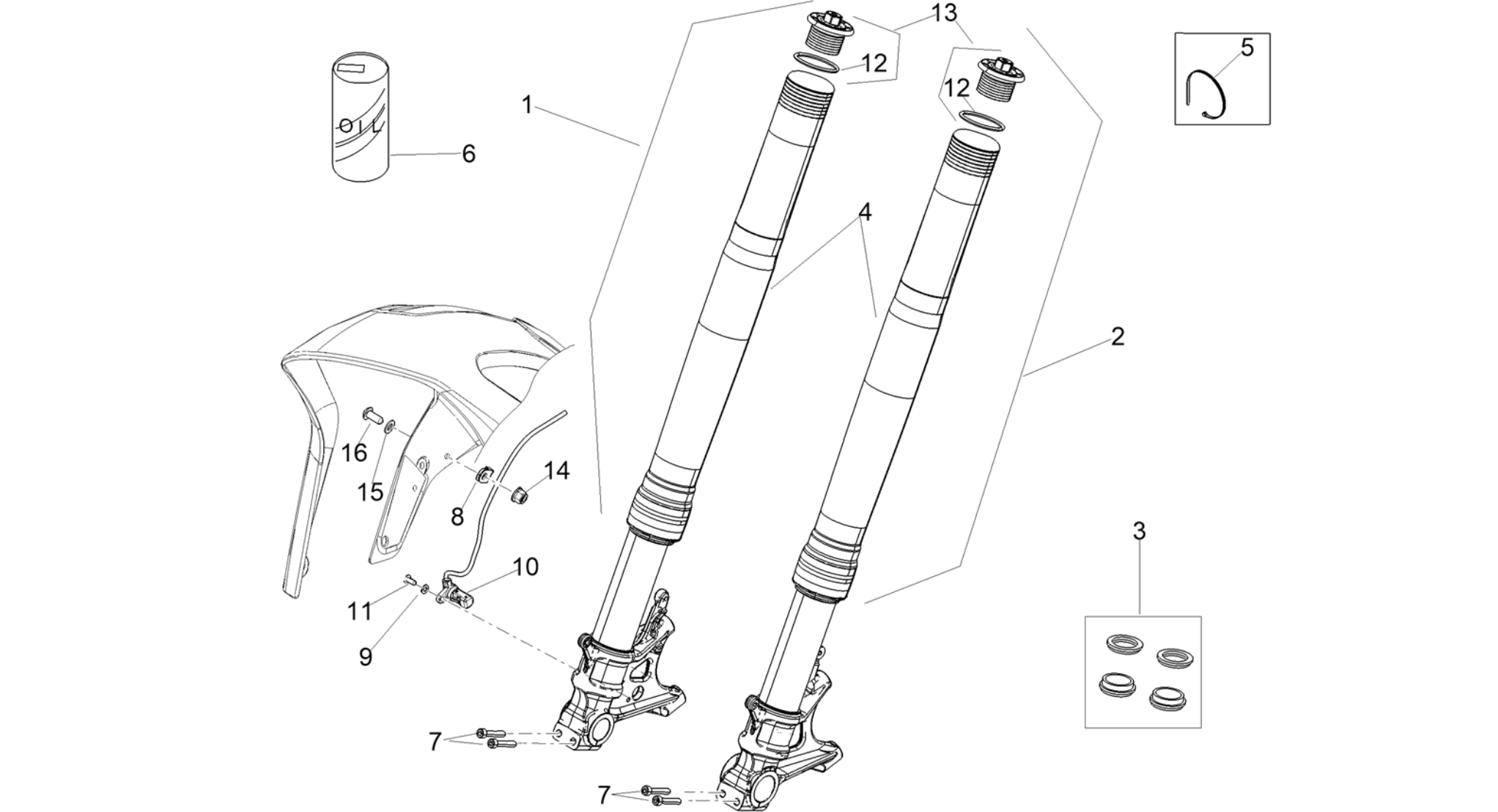 Front fork Ohlins