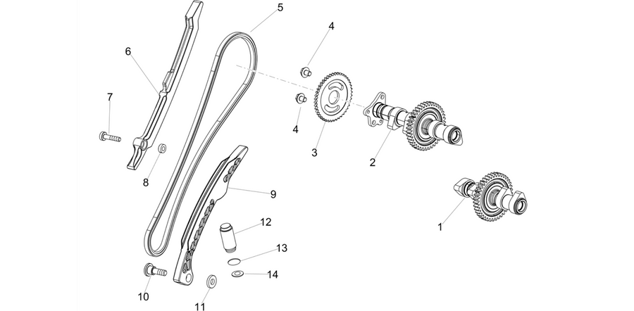 Rear cylinder timing system