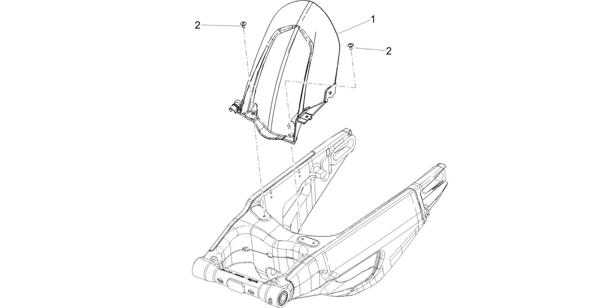 Rear mudguard