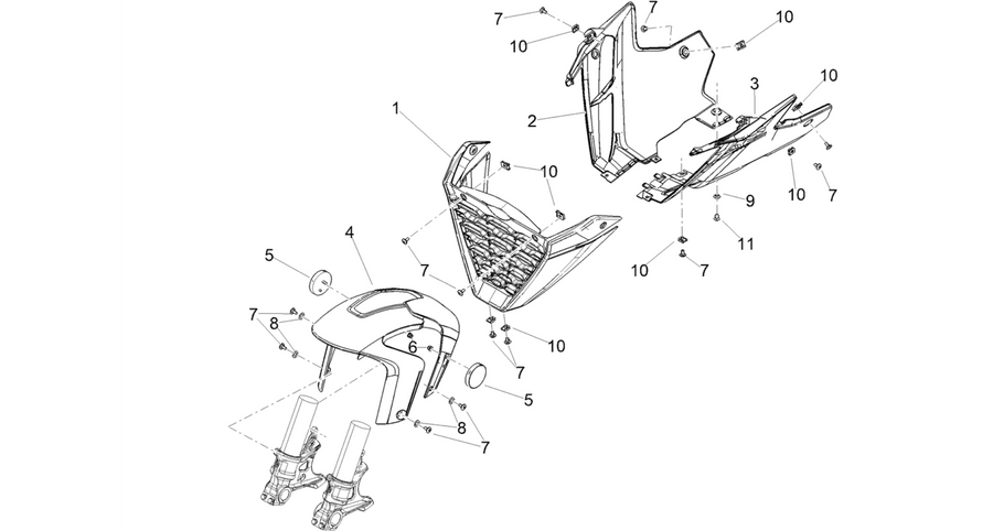 Front mudguard-Pillar