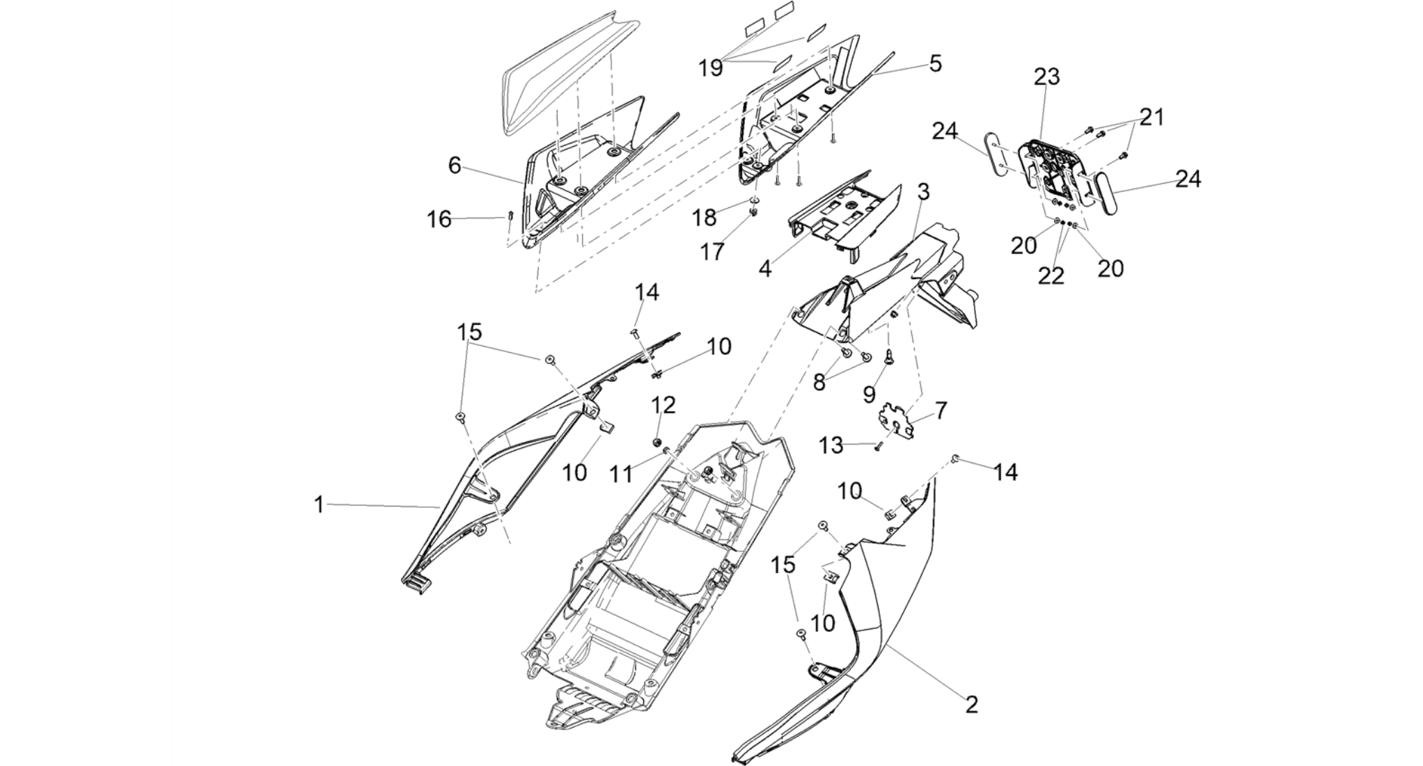 Rear body