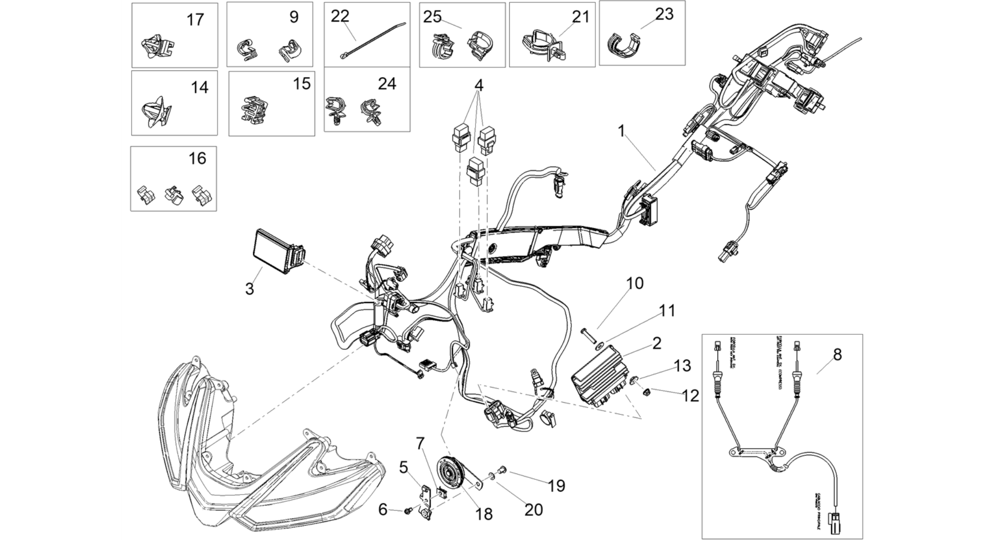 Front electrical system
