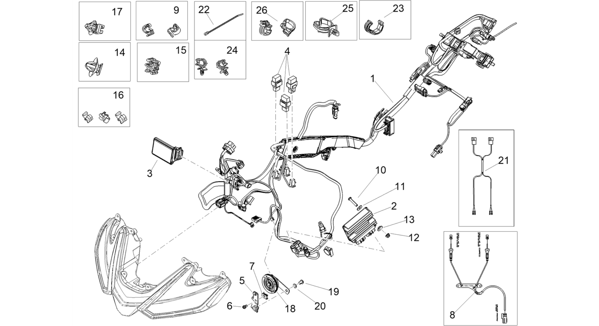 Front electrical system