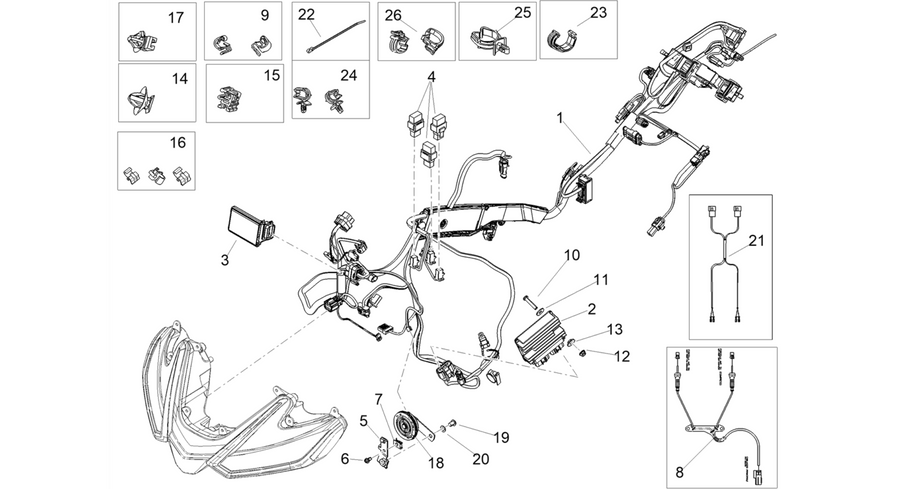Front electrical system