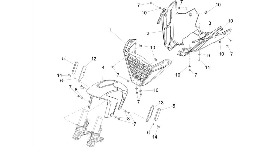 Front mudguard-Pillar