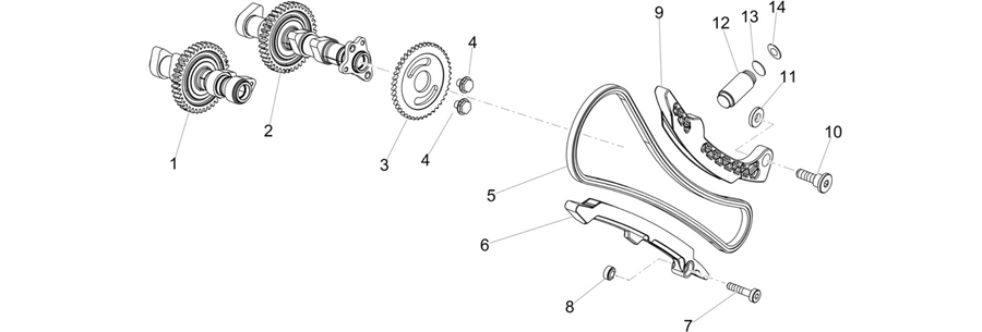 Front cylinder timing system