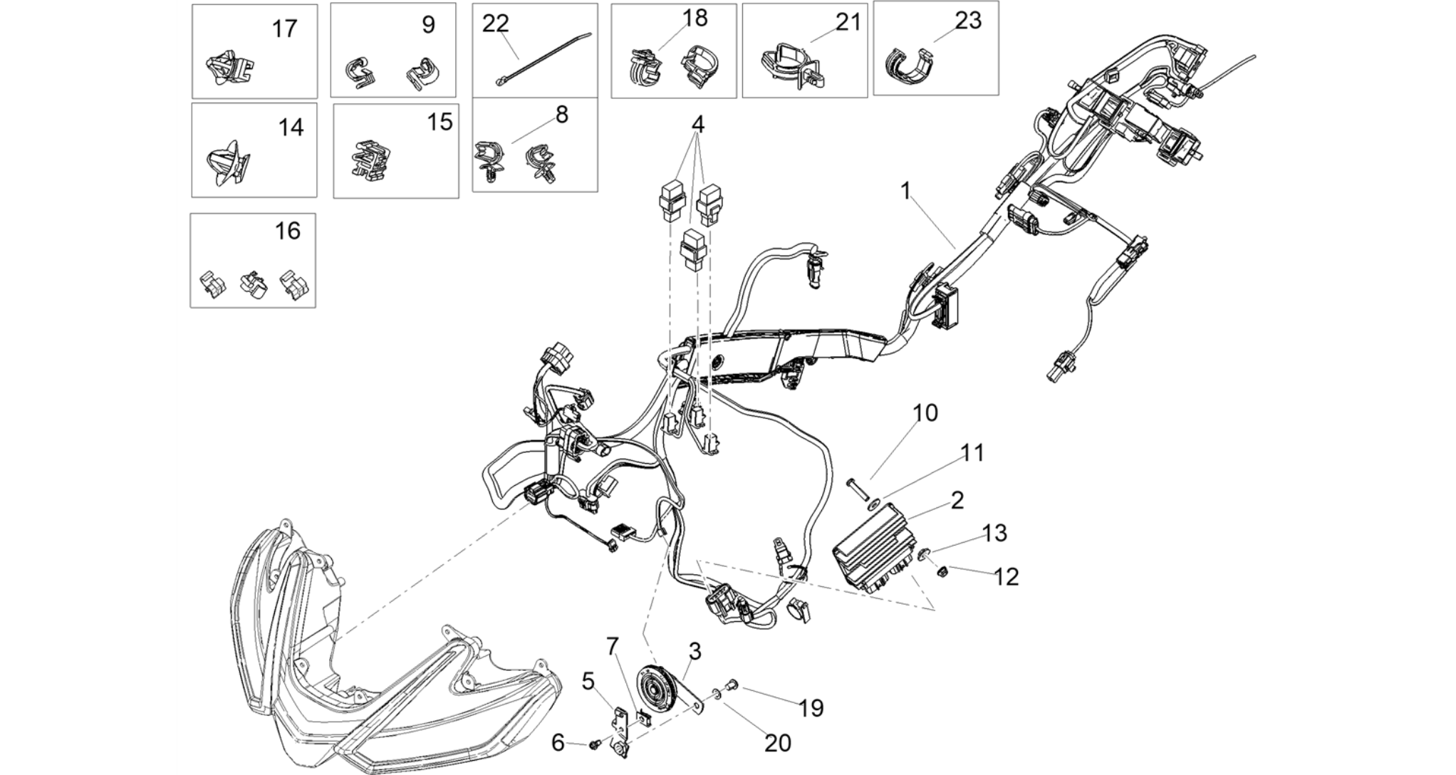 Front electrical system